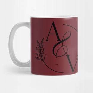 av  Wedding  Logo  Monogram Mug